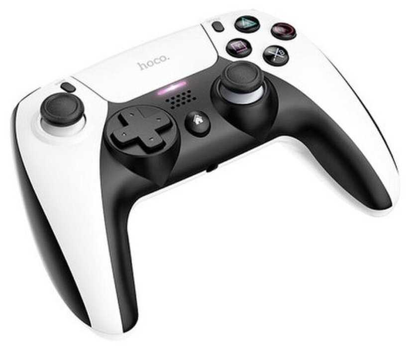 Геймпад HOCO GM9 multi-function gamepad, беспроводной, черно-белый совместим с PS4 фотография 5
