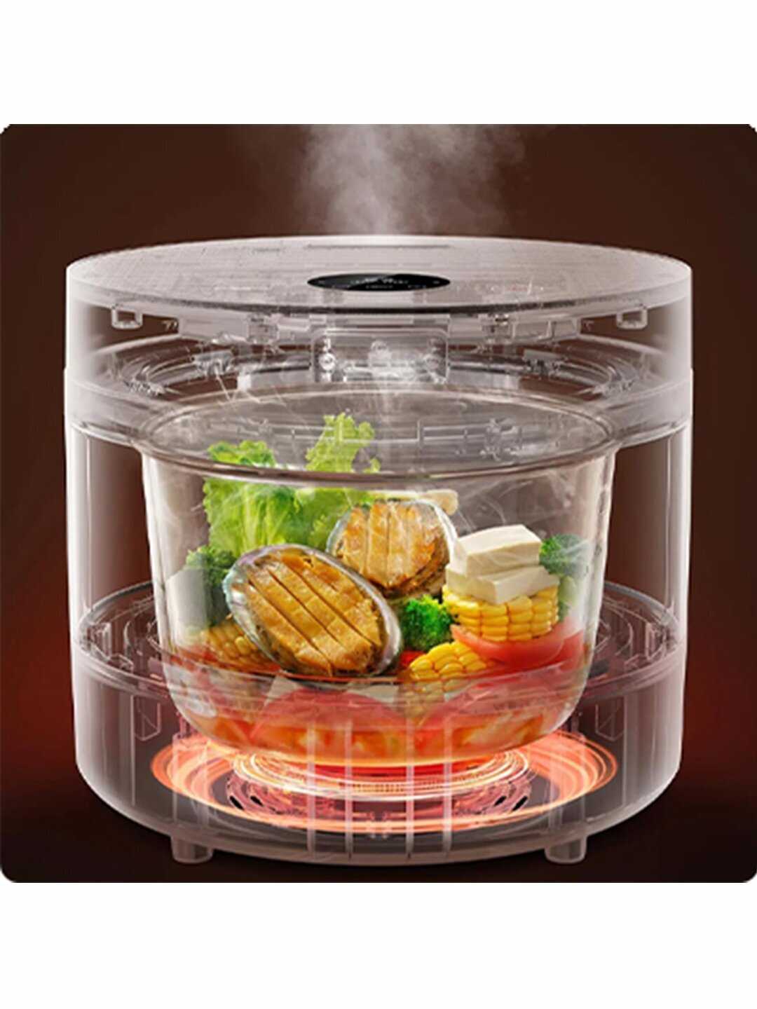 Умная мультиварка-рисоварка Xiaomi Mijia Transparent Steam Rice Cooker (MFB04M) фотография 2