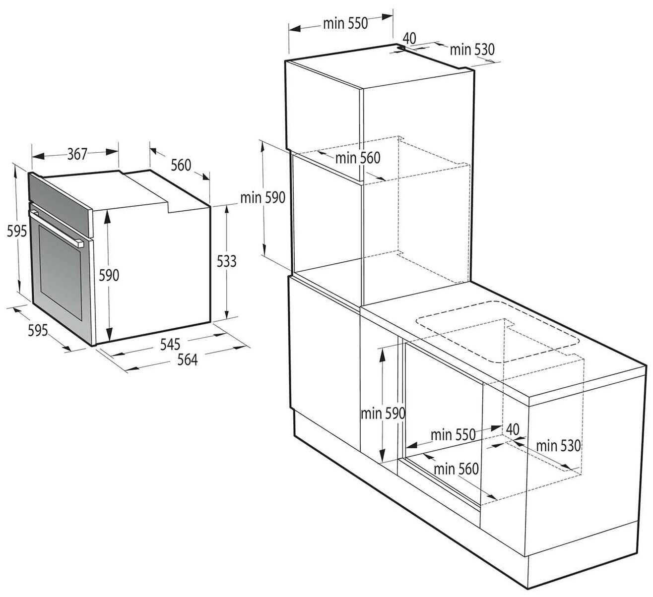 Встраиваемая Духовка Gorenje BOS6737E13BG фотография 11