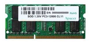 Оперативная память Apacer 4 ГБ DDR3L SODIMM CL11 (AS04GFA60CATBGJ)