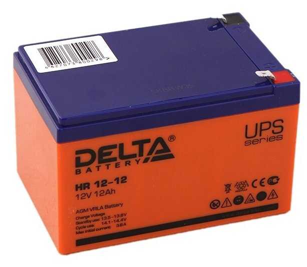 Аккумуляторная батарея DELTA Battery HR 12-12 (12В) фотография 12