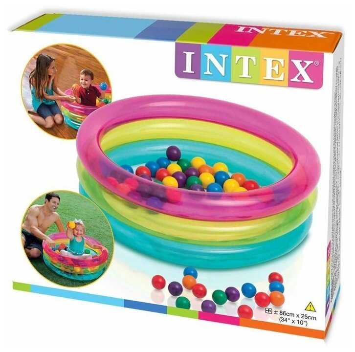 Бассейн Intex Classic Three Ring Baby Ball Pit (48674) фотография 1
