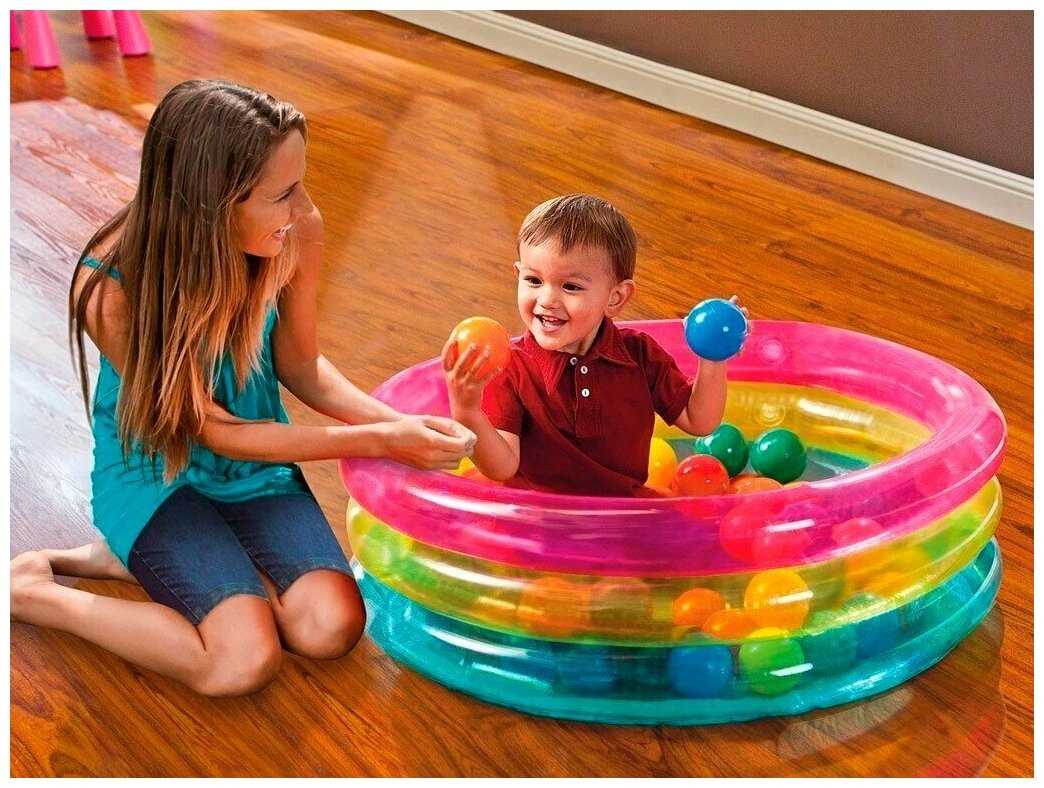 Бассейн Intex Classic Three Ring Baby Ball Pit (48674) фотография 2
