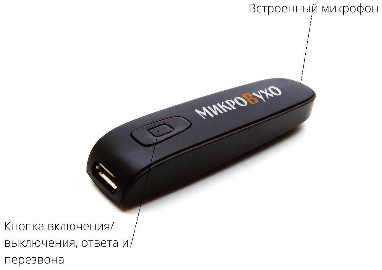 Капсульный микронаушник Premium и гарнитура Bluetooth Box Basic со встроенным микрофоном, кнопкой ответа и перезвона фотография 4