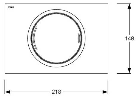 Кнопка смыва MEPA Zero (421855) фотография 1