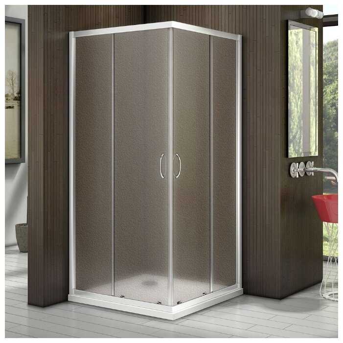 Душевой уголок GoodDoor Latte CR-100 низкий поддон 100см*100см фотография 4