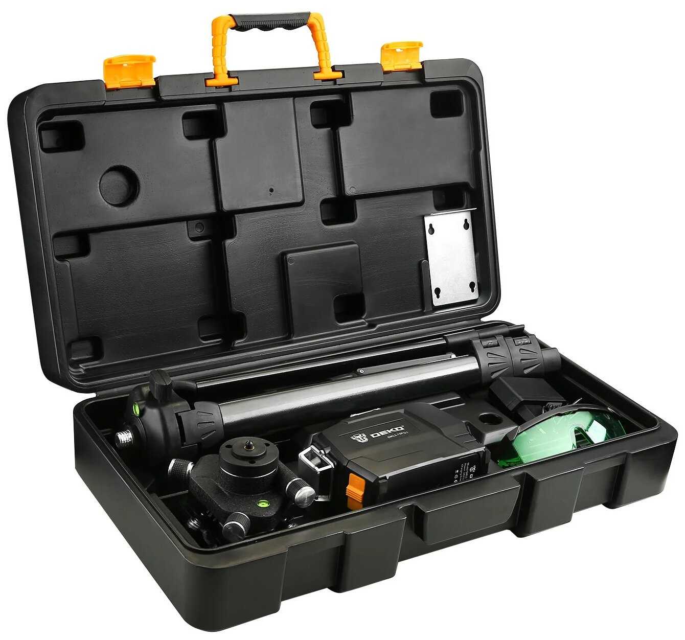 Лазерный уровень DEKO DKLL12PG1 SET2 PREMIUM (065-0235-1) со штативом фотография 7