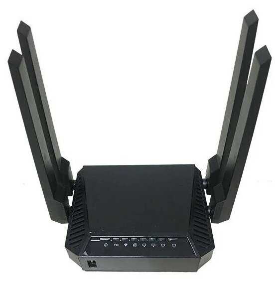 WiFi роутер ZBT 2.4ГГц 802.11 b/g/n 300 Мбит черный фотография 1