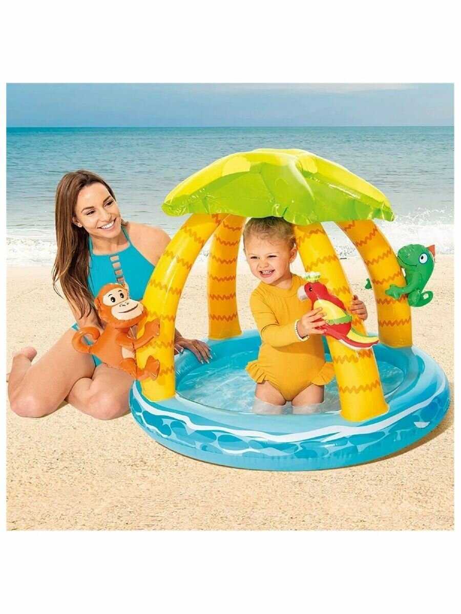 Детский надувной бассейн intex Тропический остров (58417) фотография 9