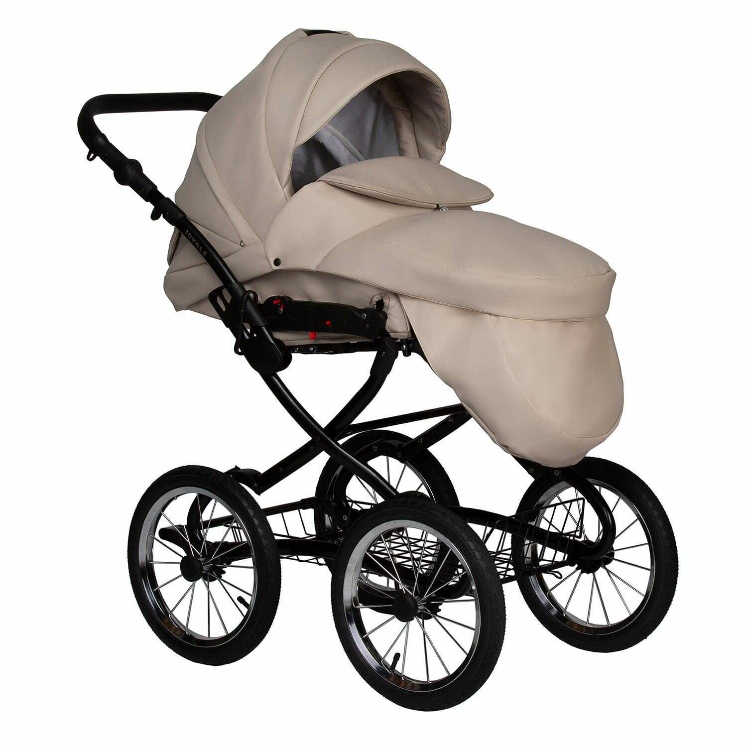Коляска для новорожденных 2 в 1 Jovola Tessa Classic Eco Plus 14 (Te 03) фотография 31