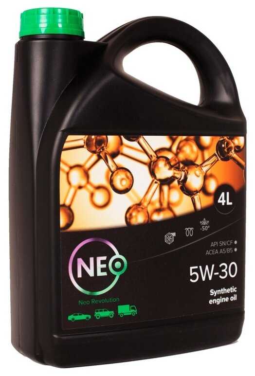 Синтетическое моторное масло NEO Revolution 5W-30 (SN/CF; A5/B5) фотография 4
