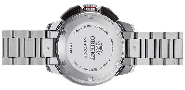 Часы механические Orient RA-AC0L01 спорт. муж. мет. бр-т,200m фотография 2