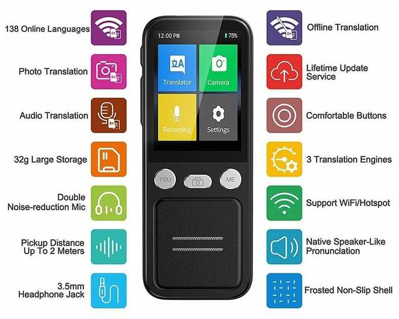 Карманный электронный переводчик TRANSLATOR T16 фотография 1