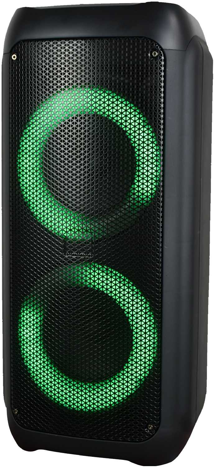 Perfeo портативная акустическая система “Power Box 35 Rings” + 2 беспроводных микрофона