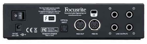 Внешняя звуковая карта Focusrite Clarett 2Pre Thunderbolt фотография 1