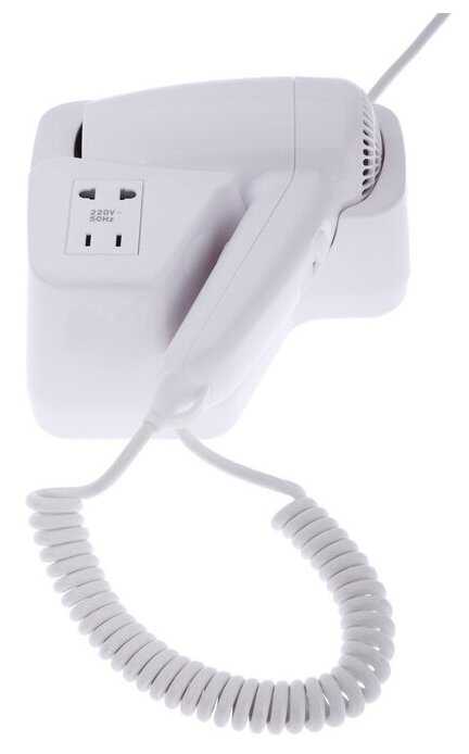 Фен для волос Luazon Home LGE-007, 1600 Вт, 2 скорости, крепление (в компл.), белый фотография 13
