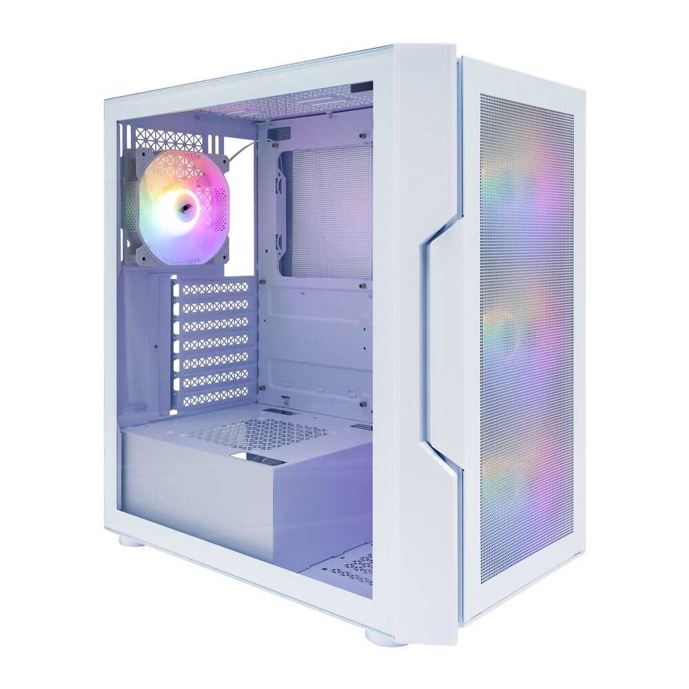 Корпус 1STPLAYER TRILOBITE T7-P (2USB3.0, Audio, Window,4x120mm LED) (T7-P-WH-4F1-W)