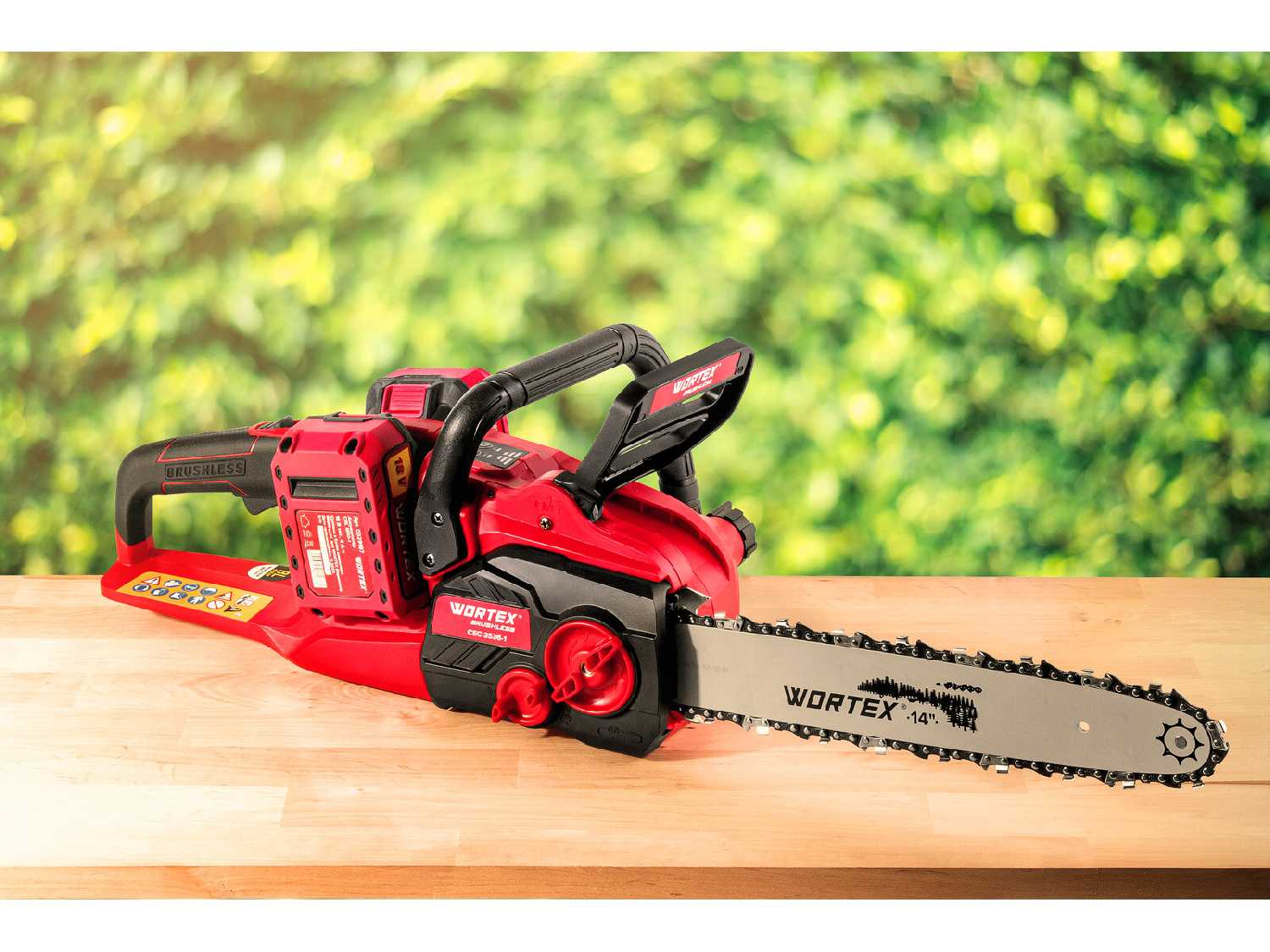 Аккумуляторная пила цепная WORTEX CEC 3536-1 шина 35 см (14