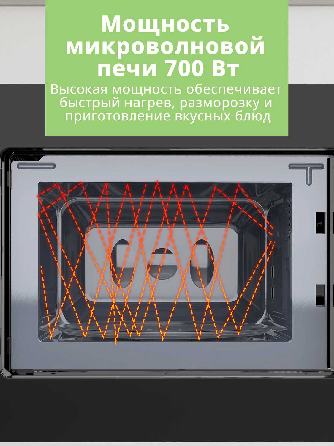 Встраиваемая микроволновая печь Comfee CBM2010W фотография 12