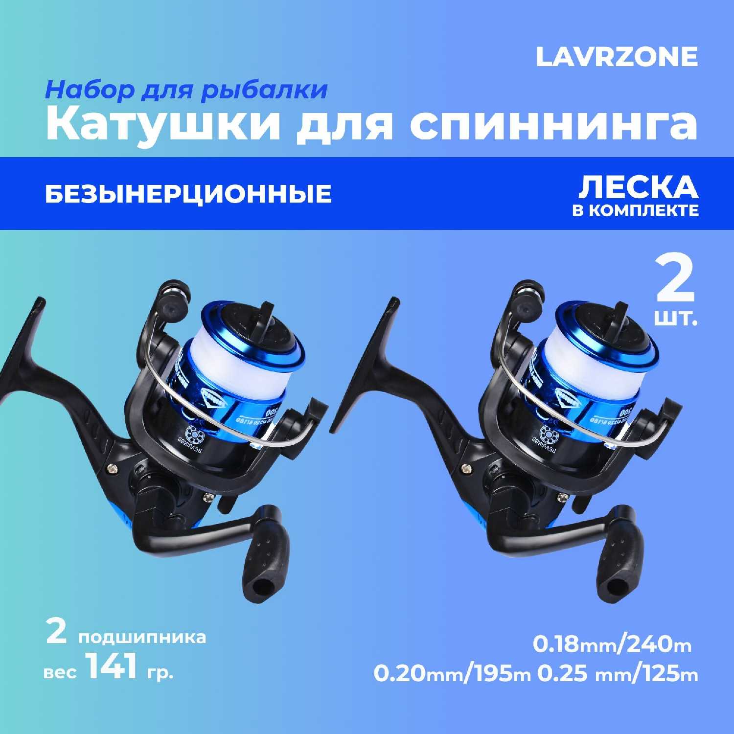 Катушка рыболовная LAVRZONE Катушка безынерционная фотография 22
