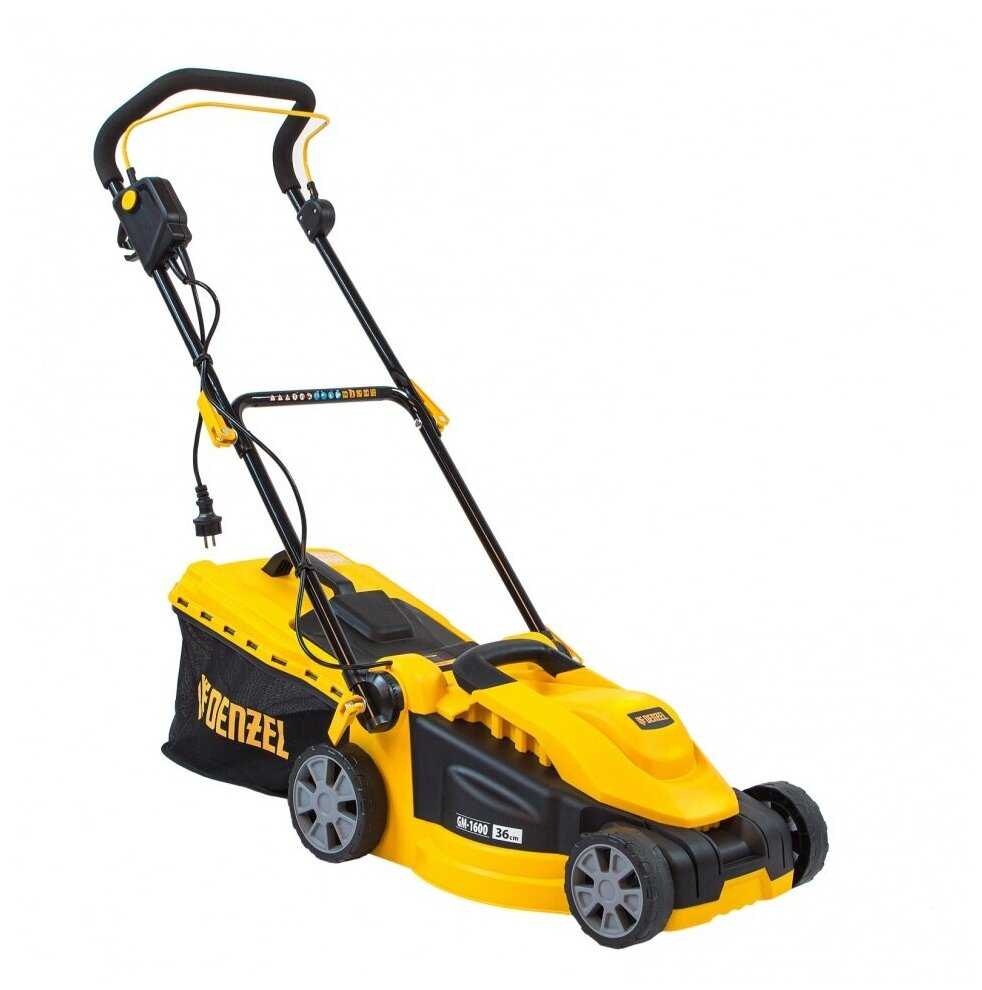Электрическая газонокосилка Denzel GM-1600 (96616) фотография 1