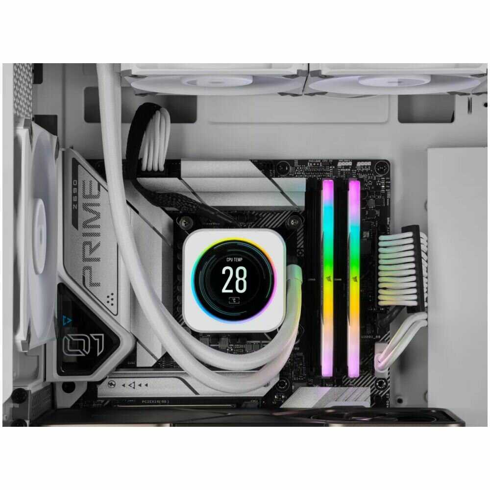 Модуль памяти Corsair DDR5 32Gb (2x16Gb) 6400MHz (CMH32GX5M2B6400C36W) фотография 3