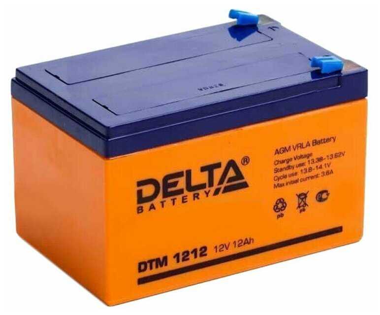 Аккумуляторная батарея DELTA Battery DTM 1212 12В фотография 4