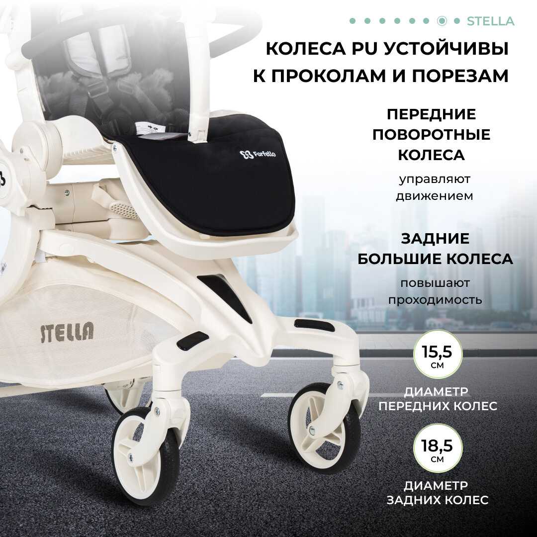 Детская прогулочная коляска Farfello Stella фотография 7