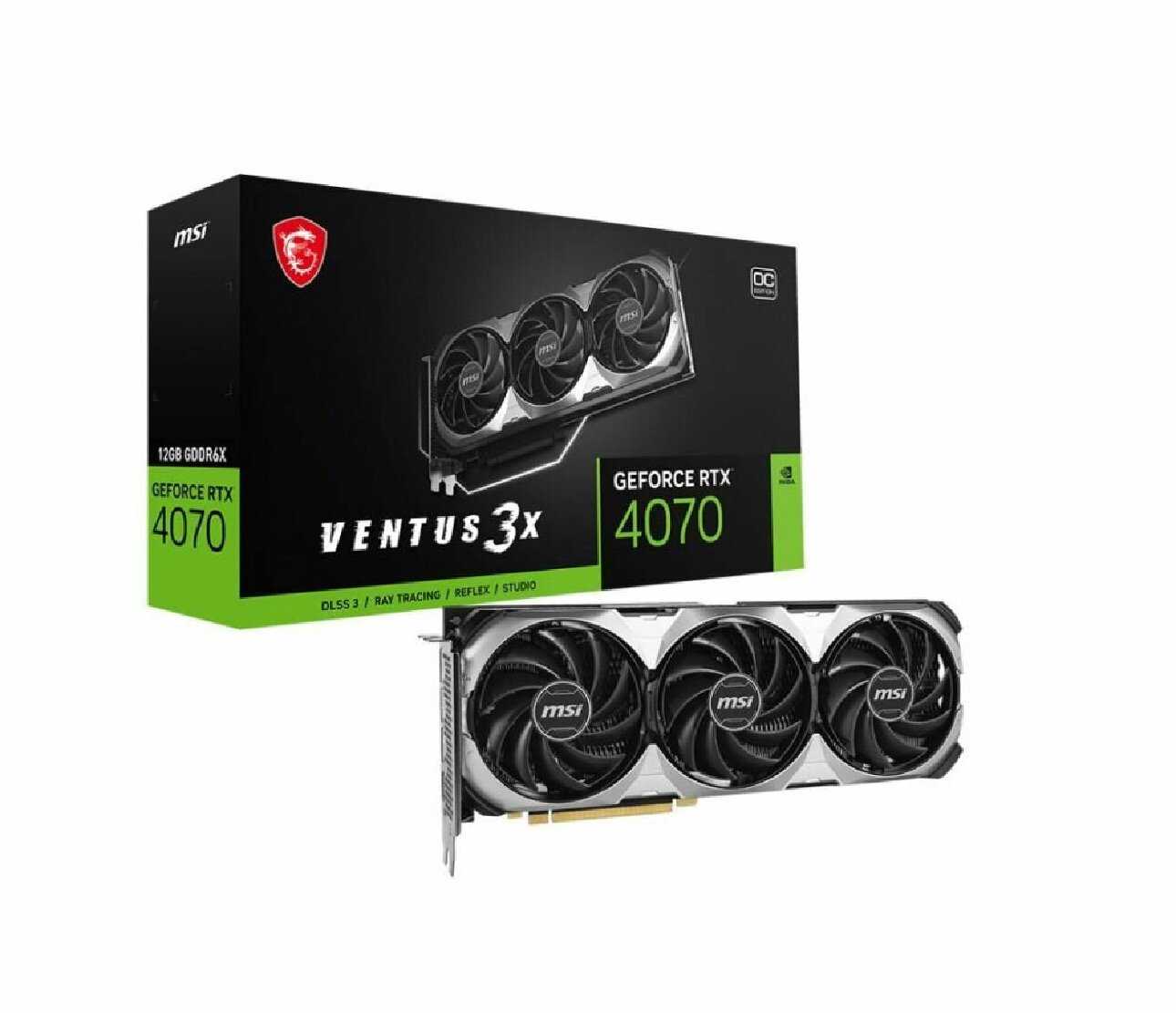 Видеокарта MSI RTX4070 VENTUS 3X E 12GB OC (RTL) фотография 9