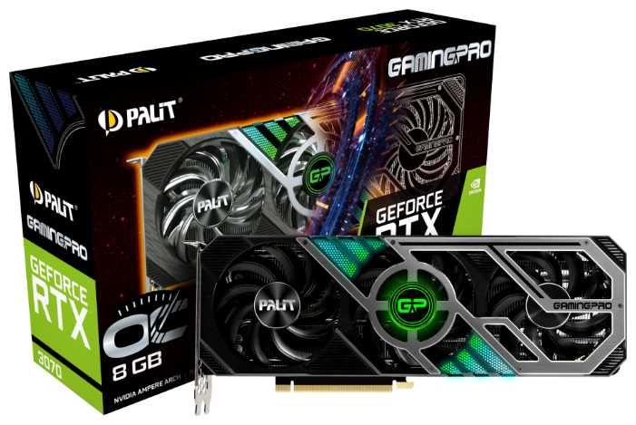 Видеокарта Palit GeForce RTX 3070 GamingPro OC 8GB (NE63070S19P2-1041A) фотография 8