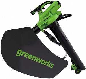 Воздуходув-Садовый Пылесос Greenworks [2406907, 40V, бесщеточный, без АКБ и ЗУ] фотография 5