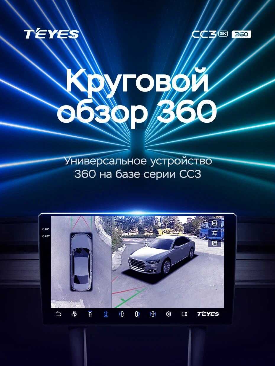 Автомагнитола Teyes 360° CC3 (2k-display) фотография 3