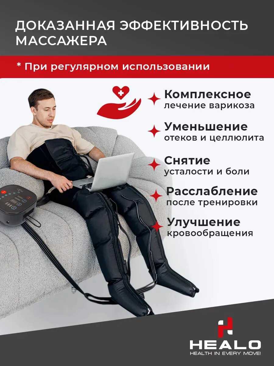 Манжета для талии 4-х камерная Healo M4 для лимфодренажного аппарата/прессотерапии фотография 20
