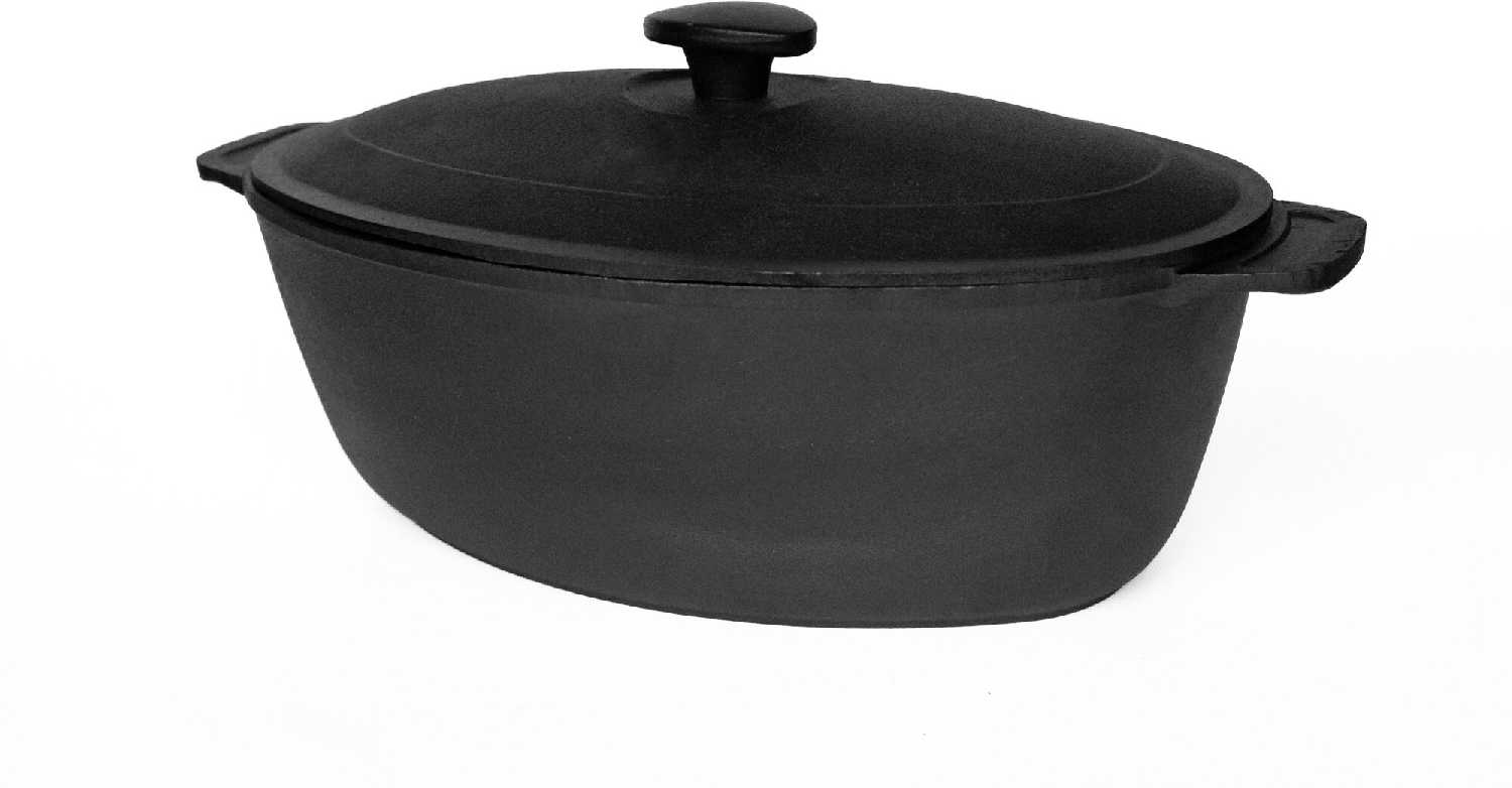 Чугунная гусятница 8л