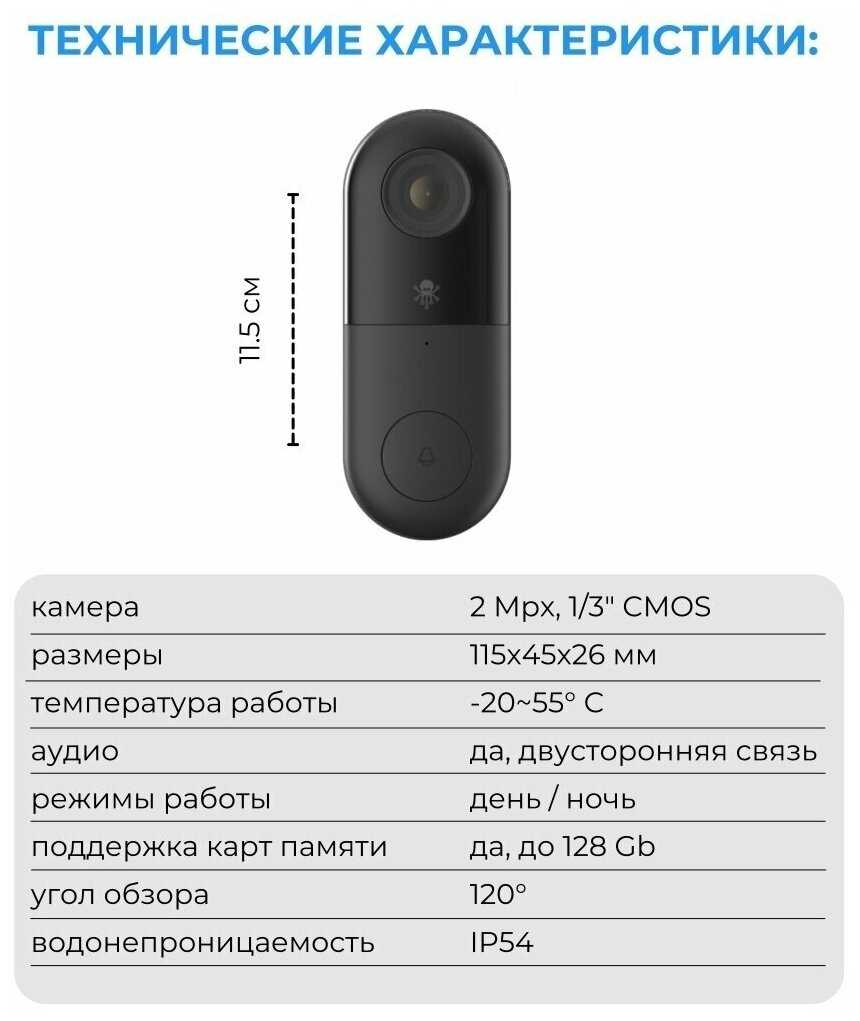 Домофон внешний SLS BELL-01 WiFi фотография 3