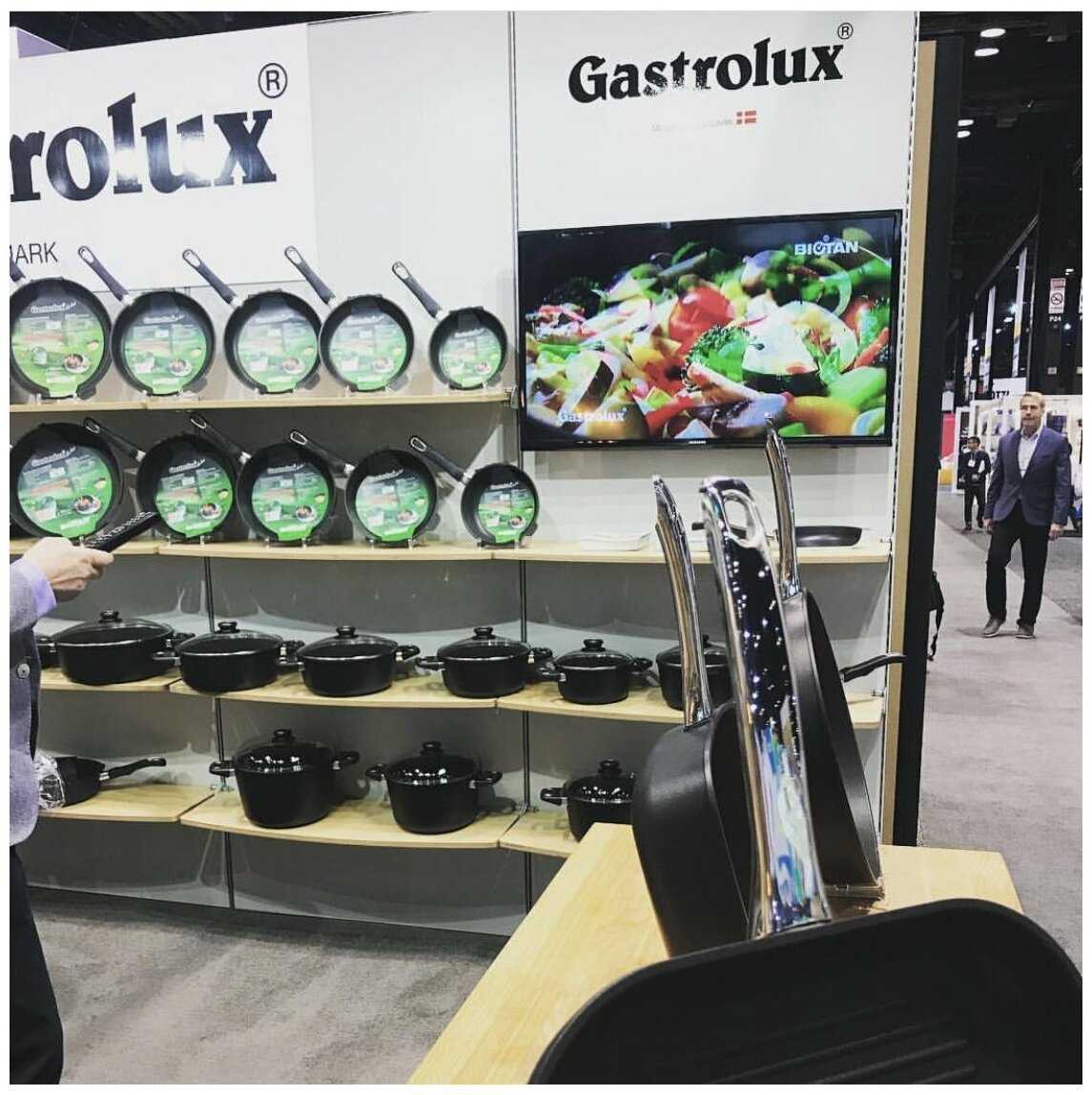 Сковорода блинная 28 см индукционная со съемной ручкой фотография 5