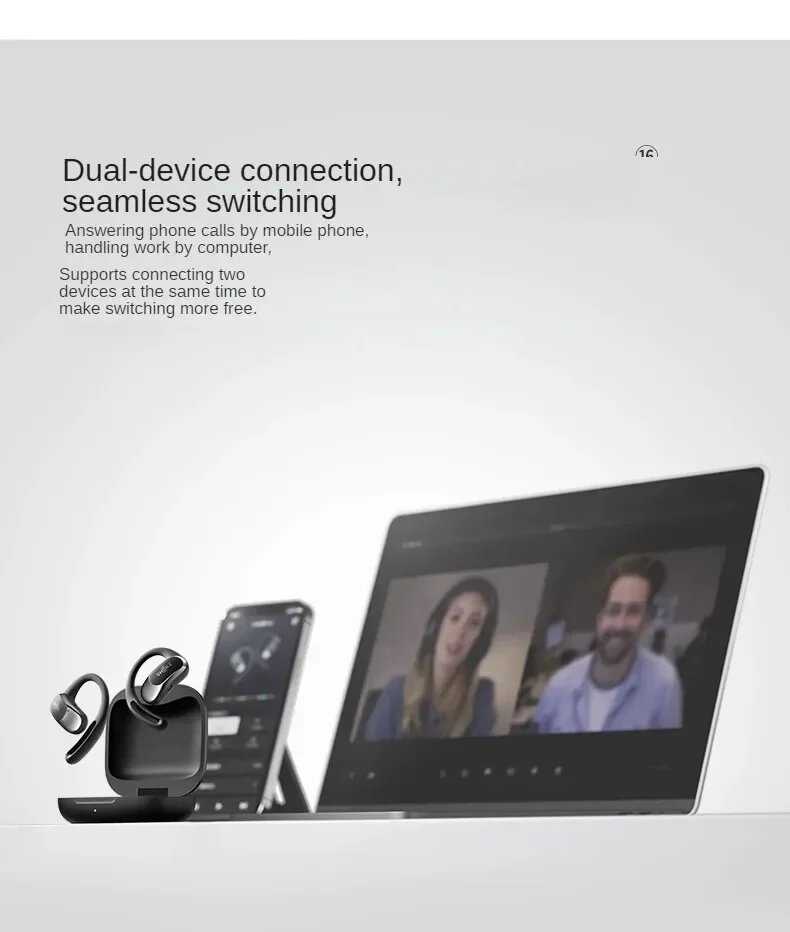 Беспроводные Bluetooth наушники Shokz OpenFit Air (IP54) фотография 15