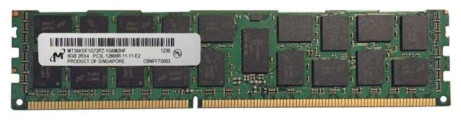 Оперативная память Micron 8 ГБ DDR3L 1600 МГц DIMM CL11 MT36KSF1G72PZ-1G6M2