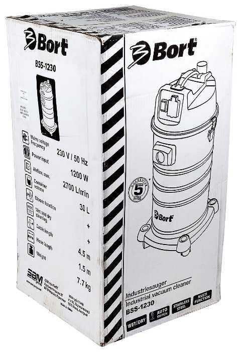 Профессиональный пылесос Bort BSS-1230, 1200 Вт фотография 5