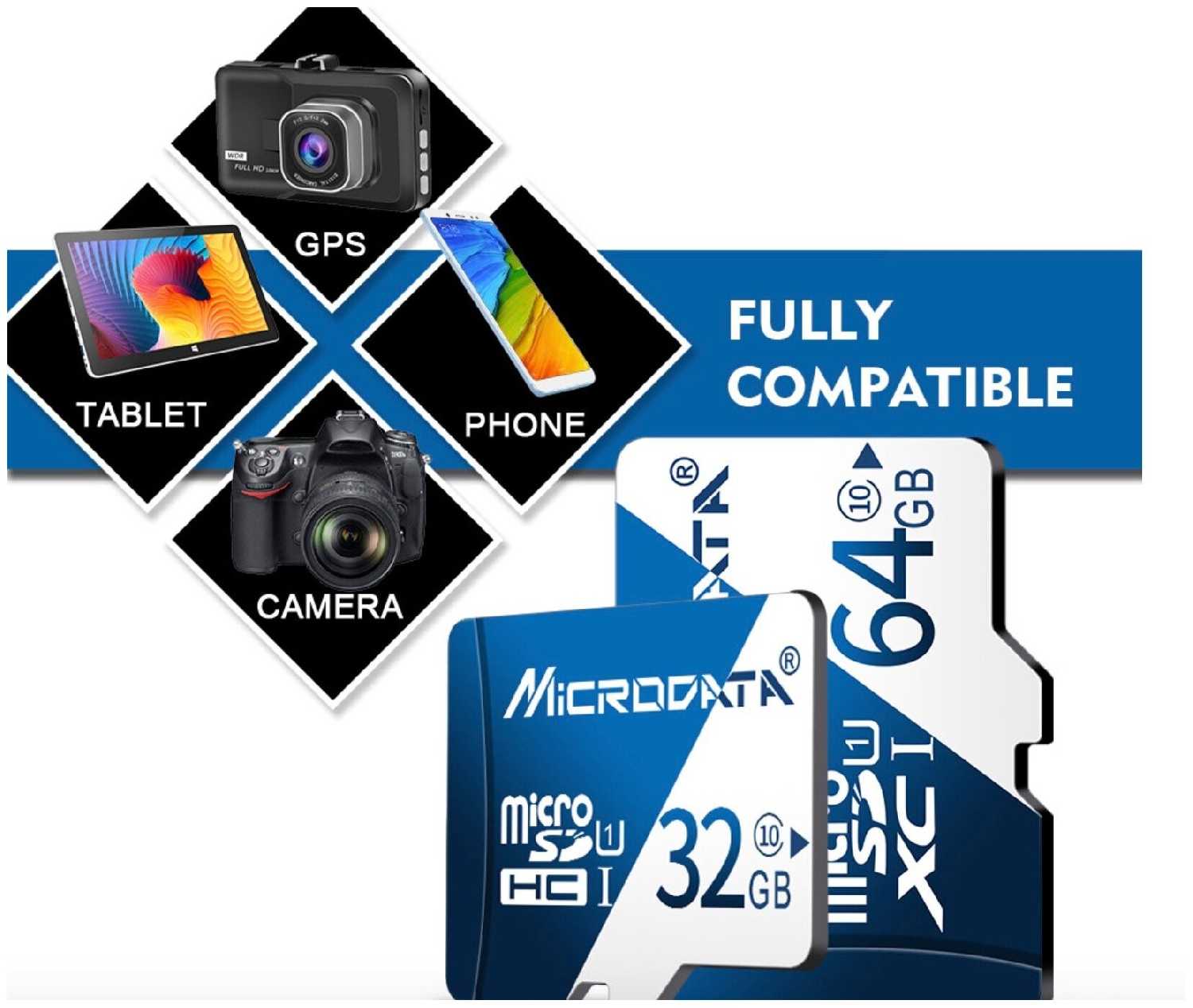 Карта памяти MyPads Microdata Micro SD (SDHC) 32GB Class 10 UHS-1 фотография 5