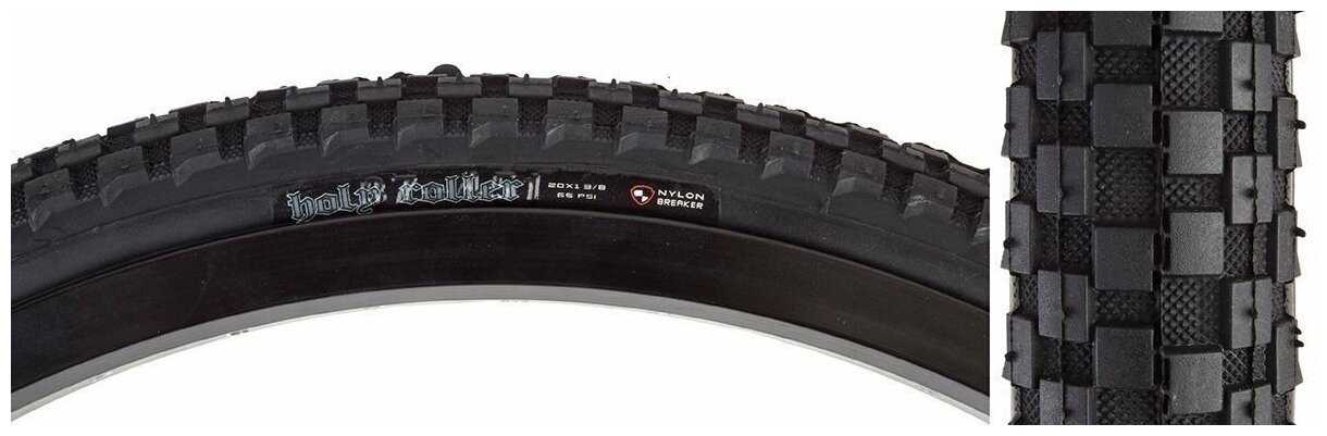 Велопокрышка Maxxis HolyRoller, 20x1 3/8, 60 TPI, wire, 70a, черный, TB20628000 фотография 1