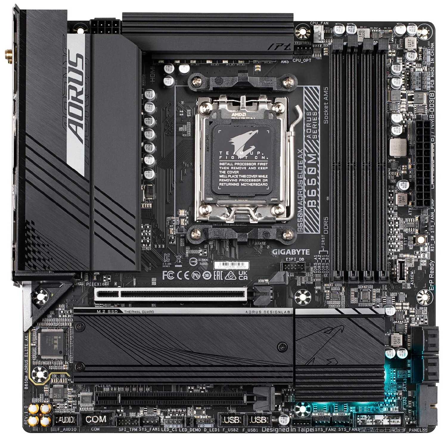 Материнская Плата Gigabyte B650M Aorus ELITE AX фотография 1