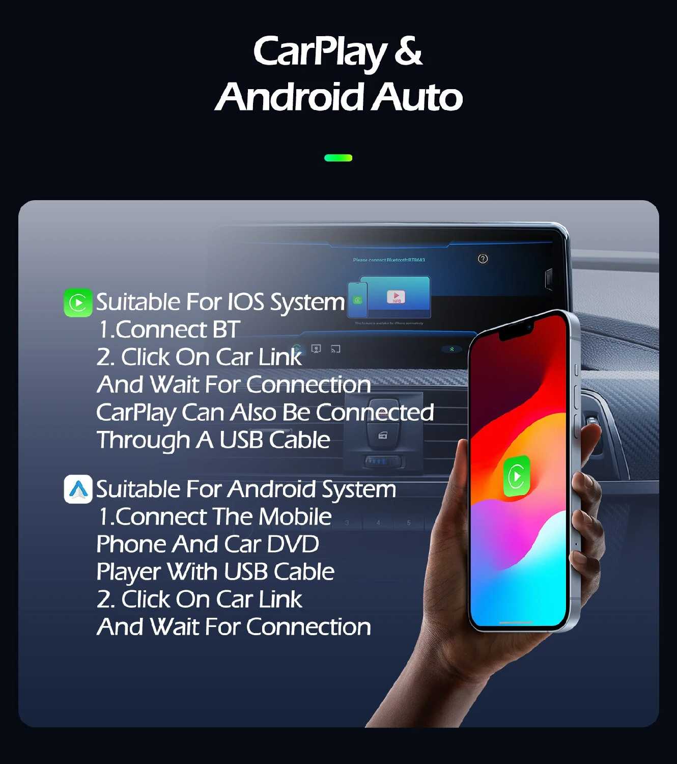 Автомобильный радиоприемник BMW Android видео-мультимедийный плеер 12,3 дюйма (NBT 4G-32G CAM WiFi) фотография 4
