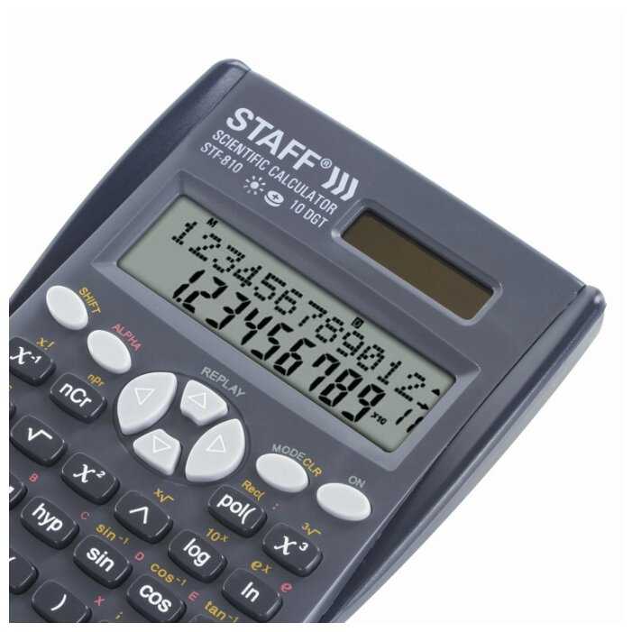 Калькулятор научный STAFF STF-810 фотография 4
