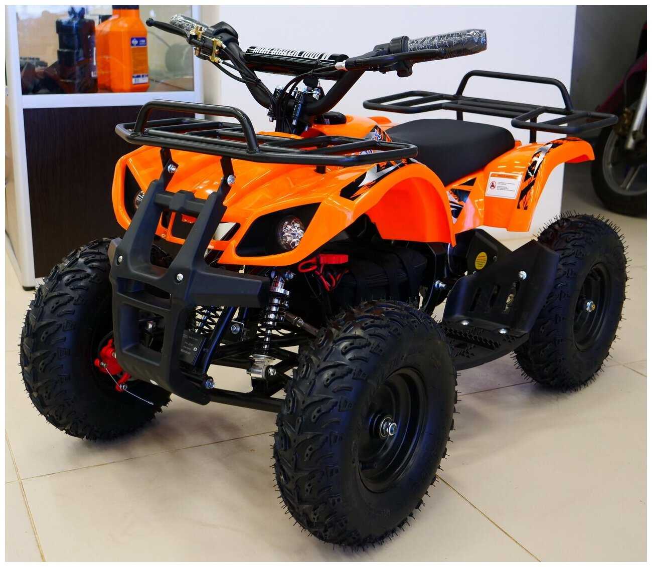 Детский электроквадроцикл MOTAX ATV X-16 1000W Big Wheel (оранжевый) фотография 7