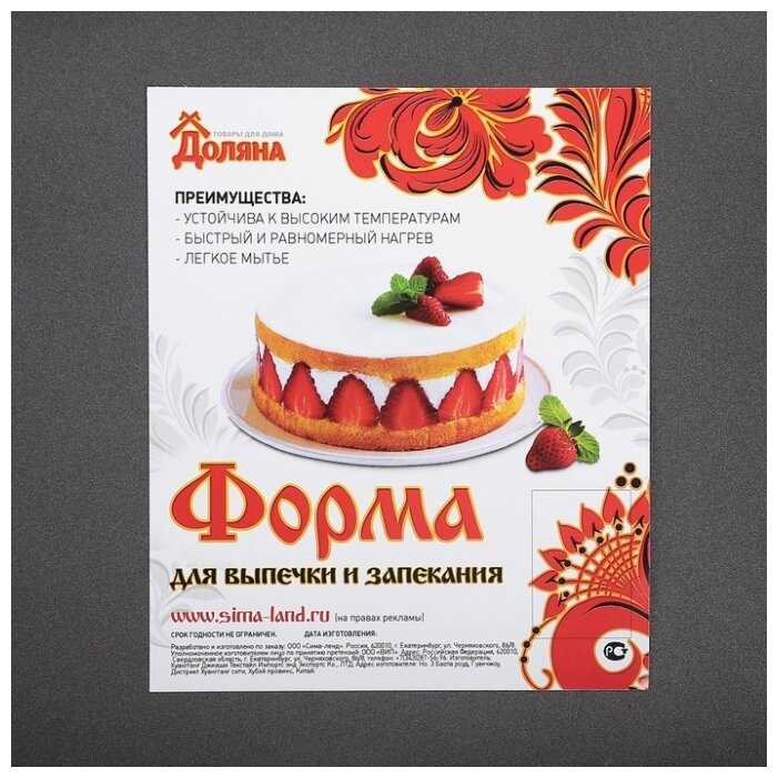 Противень для выпечки Доляна Жаклин. Прямоугольник 3792123, 32х22 см фотография 3