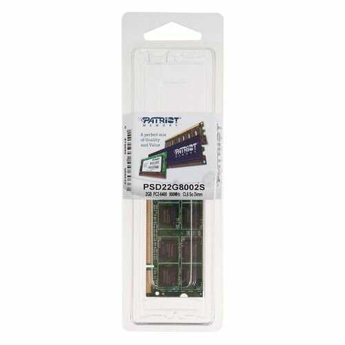 Оперативная память Patriot Memory SL 2 ГБ DDR2 SODIMM CL6 (PSD22G8002S) фотография 14