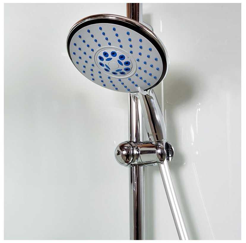 Душевая кабина Deto D01S с подсветкой низкий поддон 100см*100см фотография 9