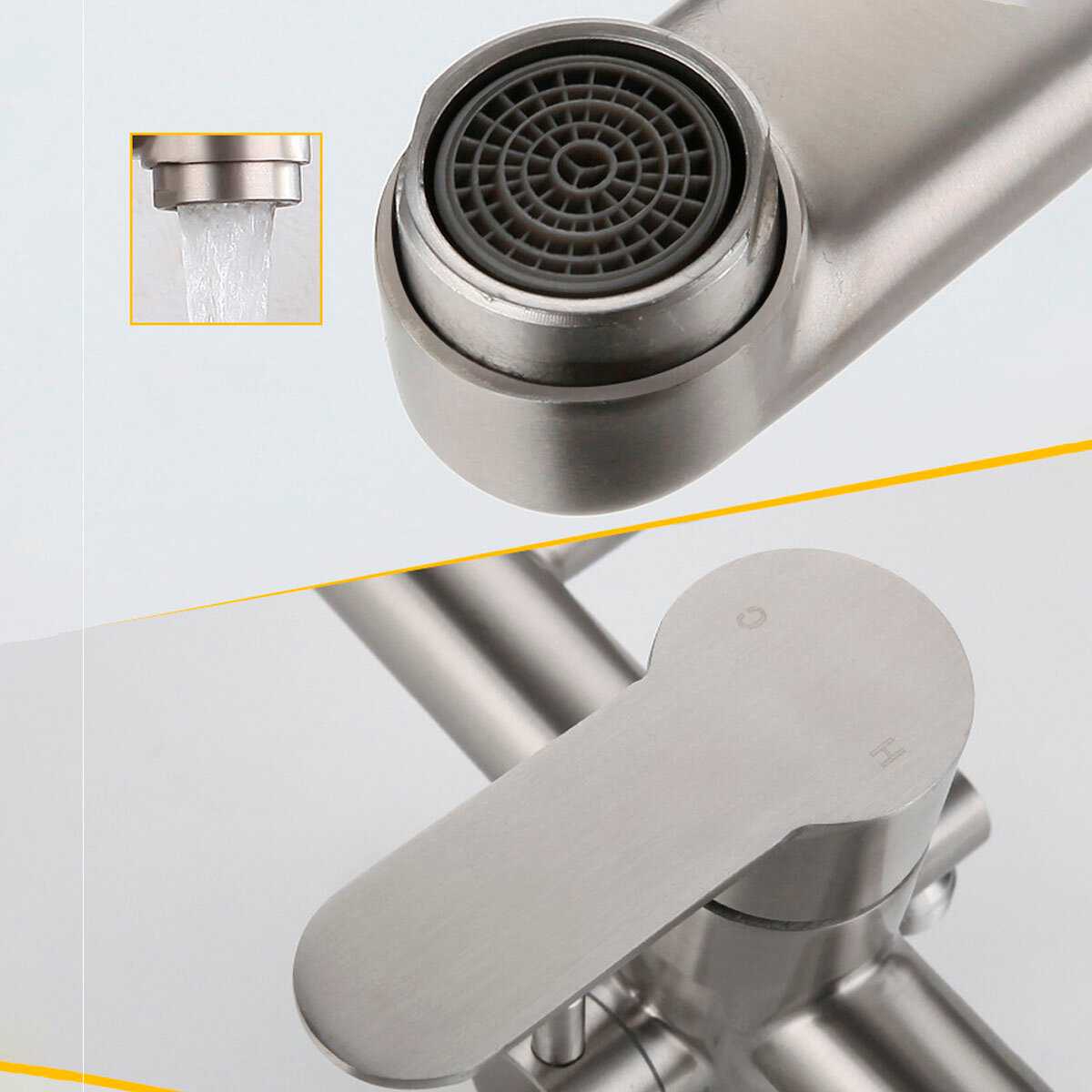 Встраиваемый смеситель для кухни Delta с лейкой и длинным изливом фотография 7