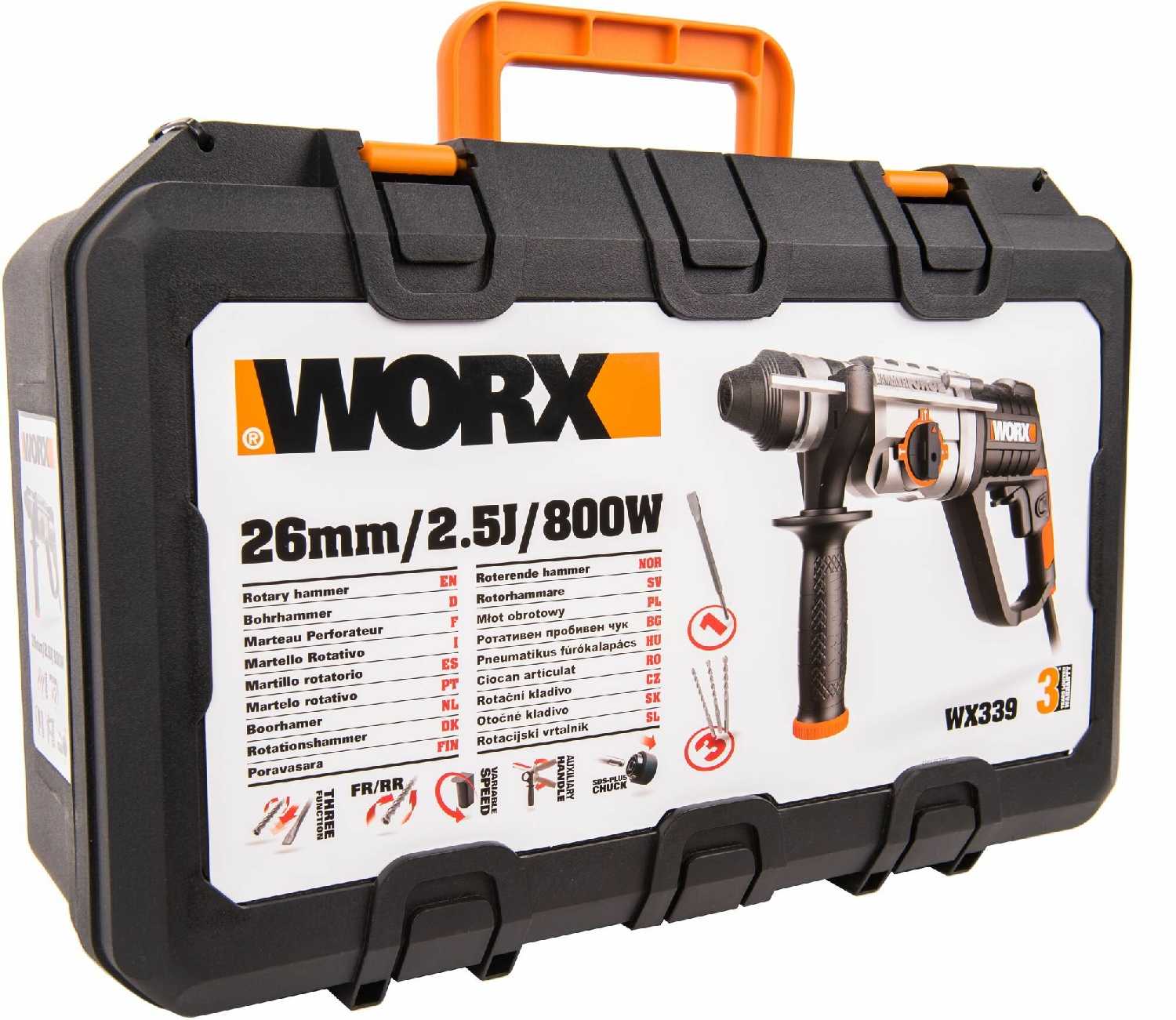 Перфоратор Worx WX339 фотография 3